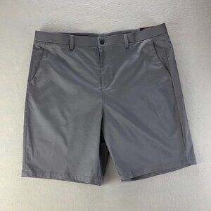 Banana Republic Shorts Mens 42 Gray Flat Front Stretch Wicking Comfort Waistband